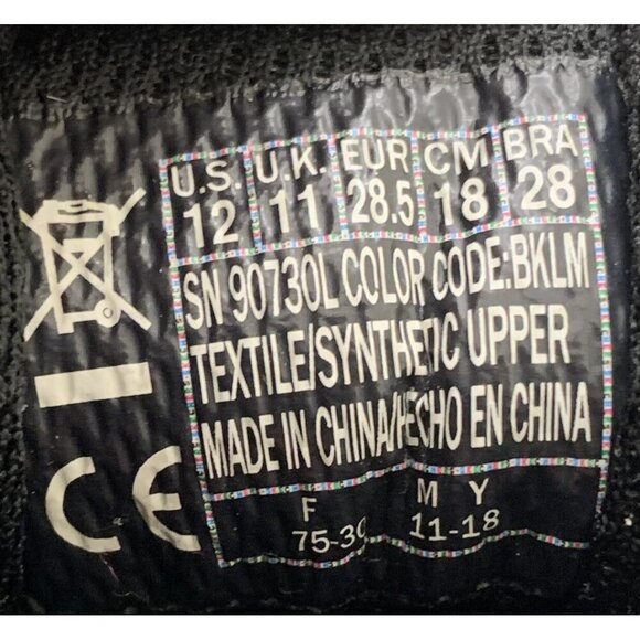 Skechers Unisex Kids Luminators Light Up Sneakers Size 12 Black Lime SN 90730L - Picture 12 of 12